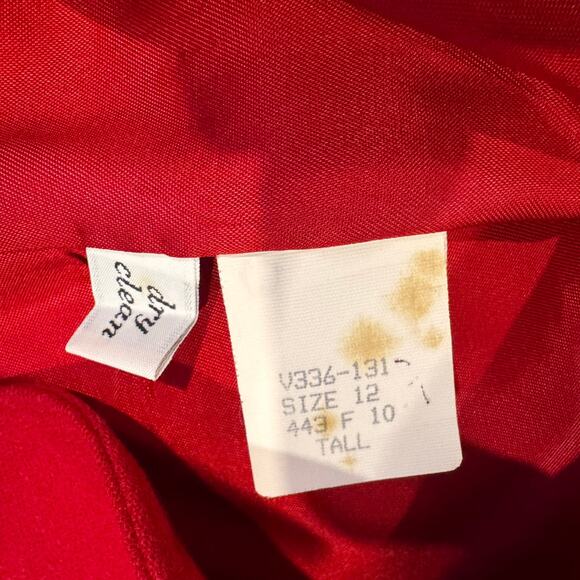 Pendleton Women’s 12 Tall Red Virgin Wool Blazer Made in USA Vintage Lined - Picture 10 of 10